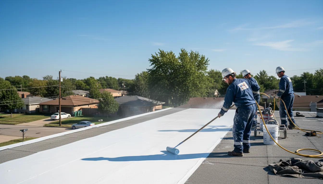 Commercial roof coating in Fisk, MO near me